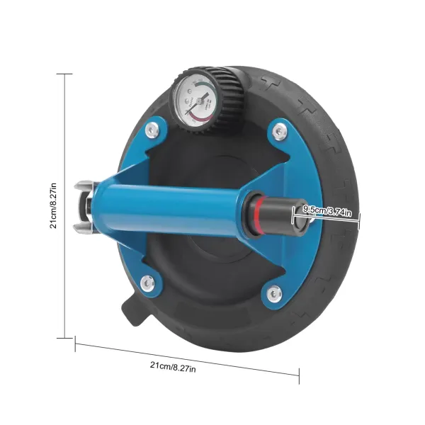 Concave Vacuum Suction Cup for Granite and Glass Lifting Glass Suction Cup with Handle and Pump, 240lbs Load Capacity Concave Vacuum Suction Cup for Granite and Glass Lifting Glass Suction Cup with Handle and Pump, 240lbs Load Capacity
