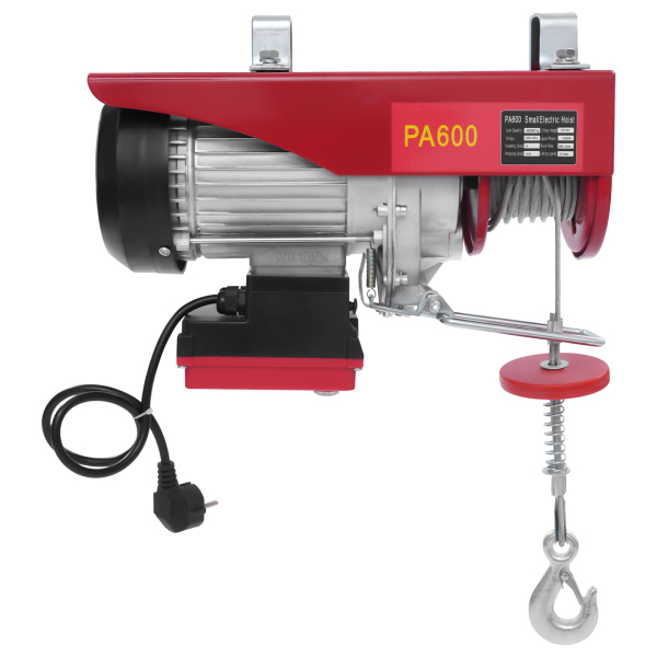 600kg 12m Wire Rope Electric Hoist with Wireless Remote Control, Wireless Control Electric Hoist, Double Sling Electric Hoist