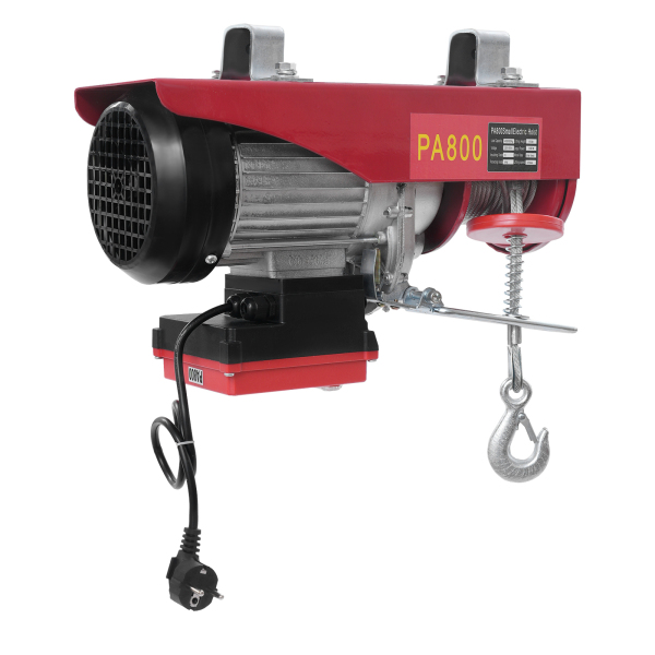 800kg 12m Wire Rope Electric Hoist with Wireless Remote Control, Wireless Control Electric Hoist, Double Sling Electric Hoist