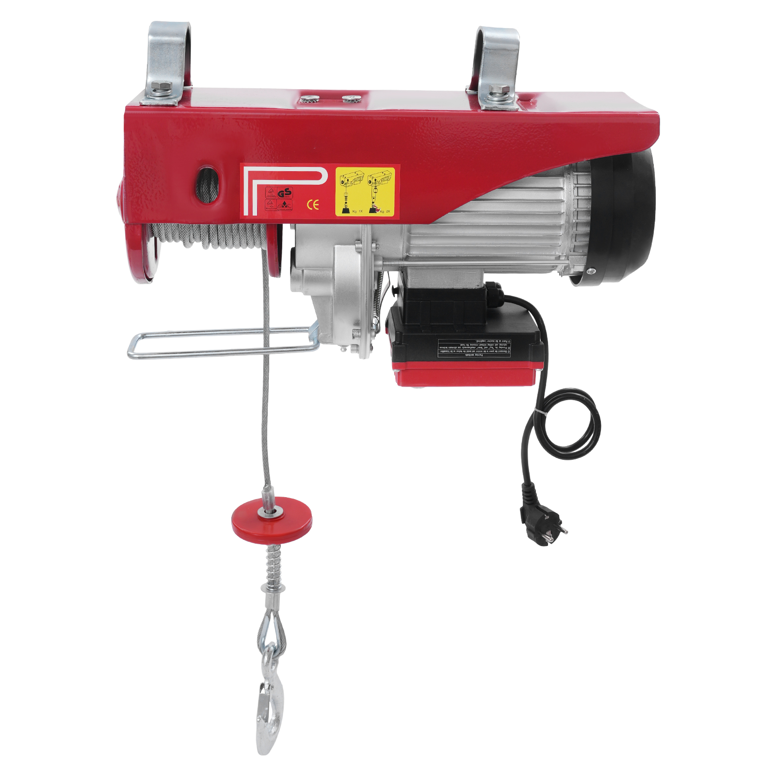1000kg 12m Wire Rope Electric Hoist with Wireless Remote Control, Wireless Control Electric Hoist, Double Sling Electric Hoist