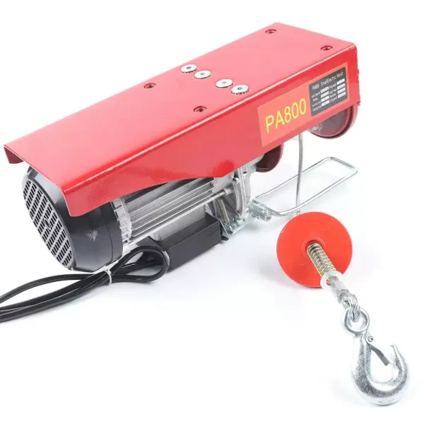 Electric hoist 800/1000 kg with emergency stop switch 220 V 1600 W Electric winch IP40 - Protection class 6 mm