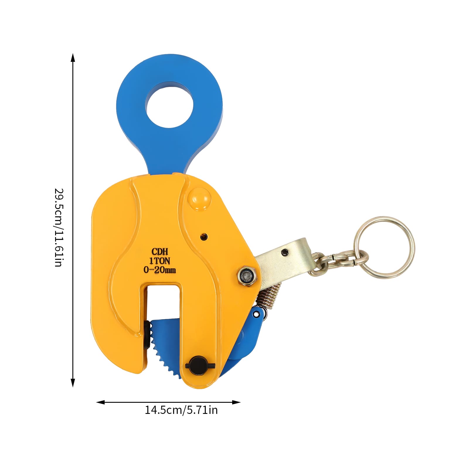 Vertical Plate Lifting Clamp, Sheet Metal Lifting Clamp, Heavy Duty Plate Clamp, Load Capacity 1T/ 2204.62 lbs Vertical Plate Lifting Clamp, Sheet Metal Lifting Clamp, Heavy Duty Plate Clamp, Load Capacity 1T/ 2204.62 lbs