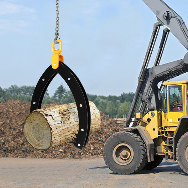 32 Inch Log Lifting Grapple, Steel Drag Swivel Grapple, Load Capacity: 1500kg