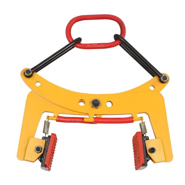 Hanging Ring Type Stone Clamp 325kg Used To Clamp Wooden Pallets Lift And Transport Timber Lumber Yellow Pallet Puller Clamp Construction