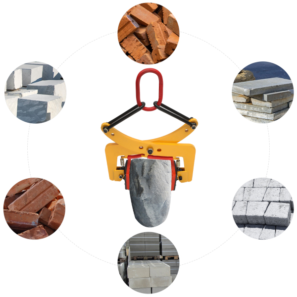 Hanging Ring Type Stone Clamp 325kg Used To Clamp Wooden Pallets Lift And Transport Timber Lumber Yellow Pallet Puller Clamp Construction Hanging Ring Type Stone Clamp 325kg Used To Clamp Wooden Pallets Lift And Transport Timber Lumber Yellow Pallet Puller Clamp Construction
