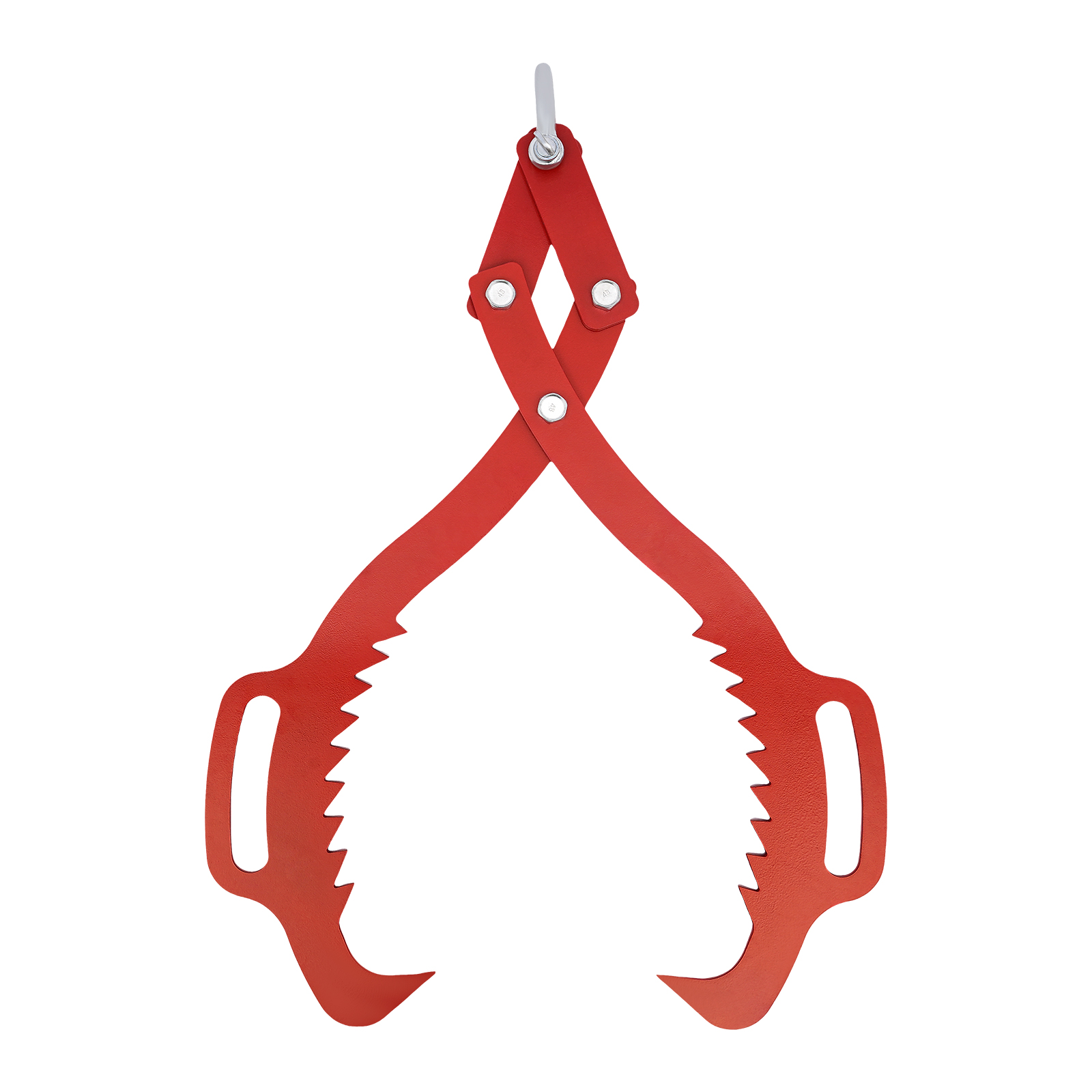 Wood Pliers Forestry Pliers for Tree Trunks up to 635mm 1000kg Pull Force Heavy Duty Grapple Timber Claw Claw Hook Red