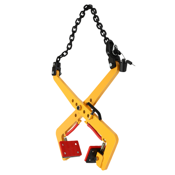 Lifting Clamps Lifting Pliers Vertical Steel Plate Clamp of Glass Slabs/Metal Sheet/Granite Island Roadside Stone Clamp Curb Yellow