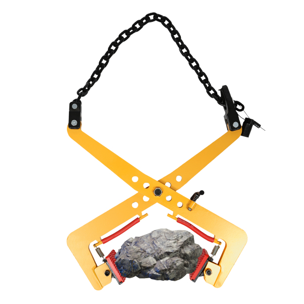 Lifting Clamps Lifting Pliers Vertical Steel Plate Clamp of Glass Slabs/Metal Sheet/Granite Island Roadside Stone Clamp Curb Yellow