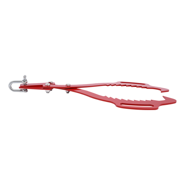 Heavy Duty Grapple Timber Claw, Lumber Skidding Suitable For Forestry Ranching Construction And Daily Use Red Log Lifting Tong