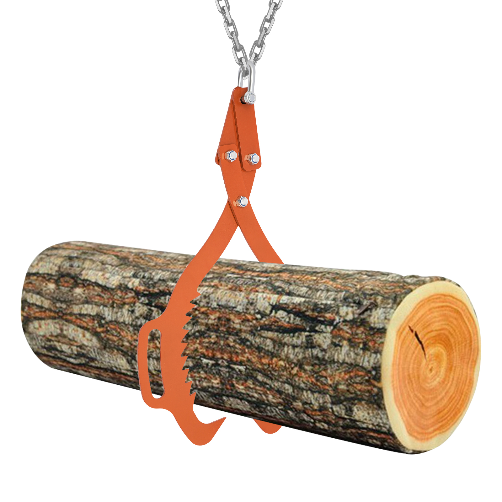 Forestry pliers, 1000 kg tensile force, with 2 clamping pins, orange Forestry pliers, 1000 kg tensile force, with 2 clamping pins, orange
