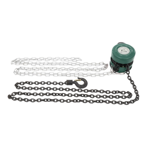 Manual Chain Hoist, 1T Chain Hoist, Hand Chain Hoist for most Industrial Fields, including Transportation, Factories - Green