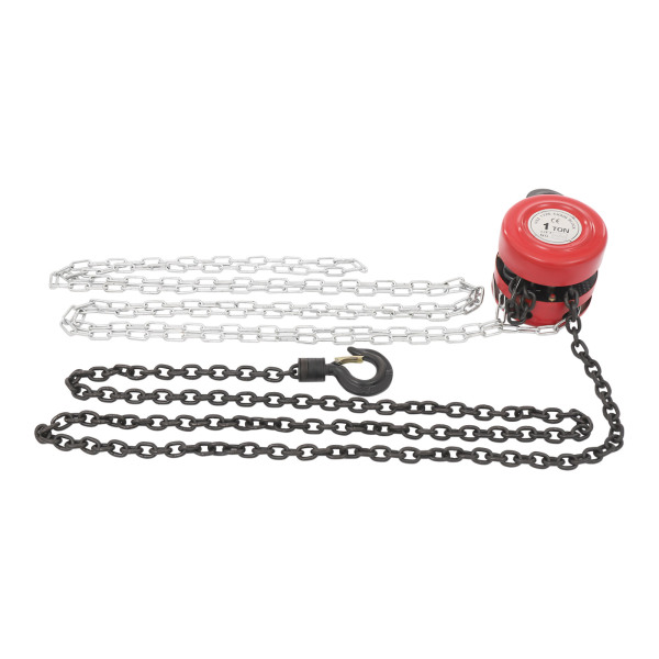 Manual Chain Hoist, 1T Chain Hoist, Hand Chain Hoist for most Industrial Fields, including Transportation, Factories - Red