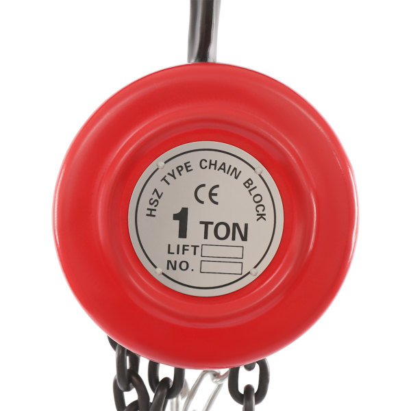 Manual Chain Hoist, 1T Chain Hoist, Hand Chain Hoist for most Industrial Fields, including Transportation, Factories - Red