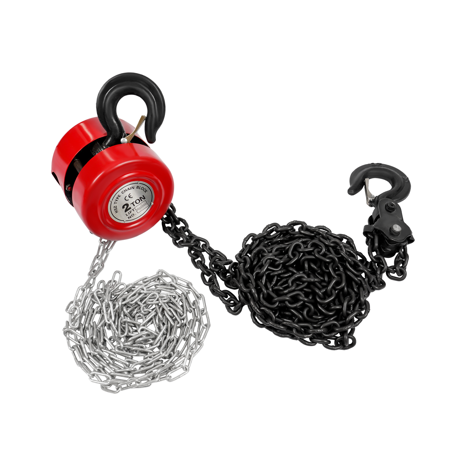 3m Manual Chain Hoist, 2T Chain Hoist, Hand Chain Hoist for Transportation, Factories, Farms, Garages - Red 3m Manual Chain Hoist, 2T Chain Hoist, Hand Chain Hoist for Transportation, Factories, Farms, Garages - Red