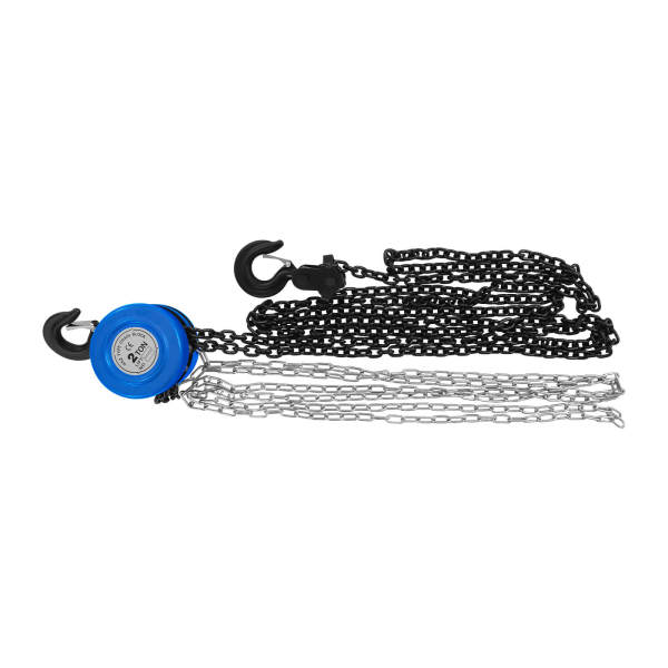 Blue 2T 3m Hand Chain Hoist, Manual Chain Hoist - 4409.25 lbs Capacity, Anti-Reverse Lock