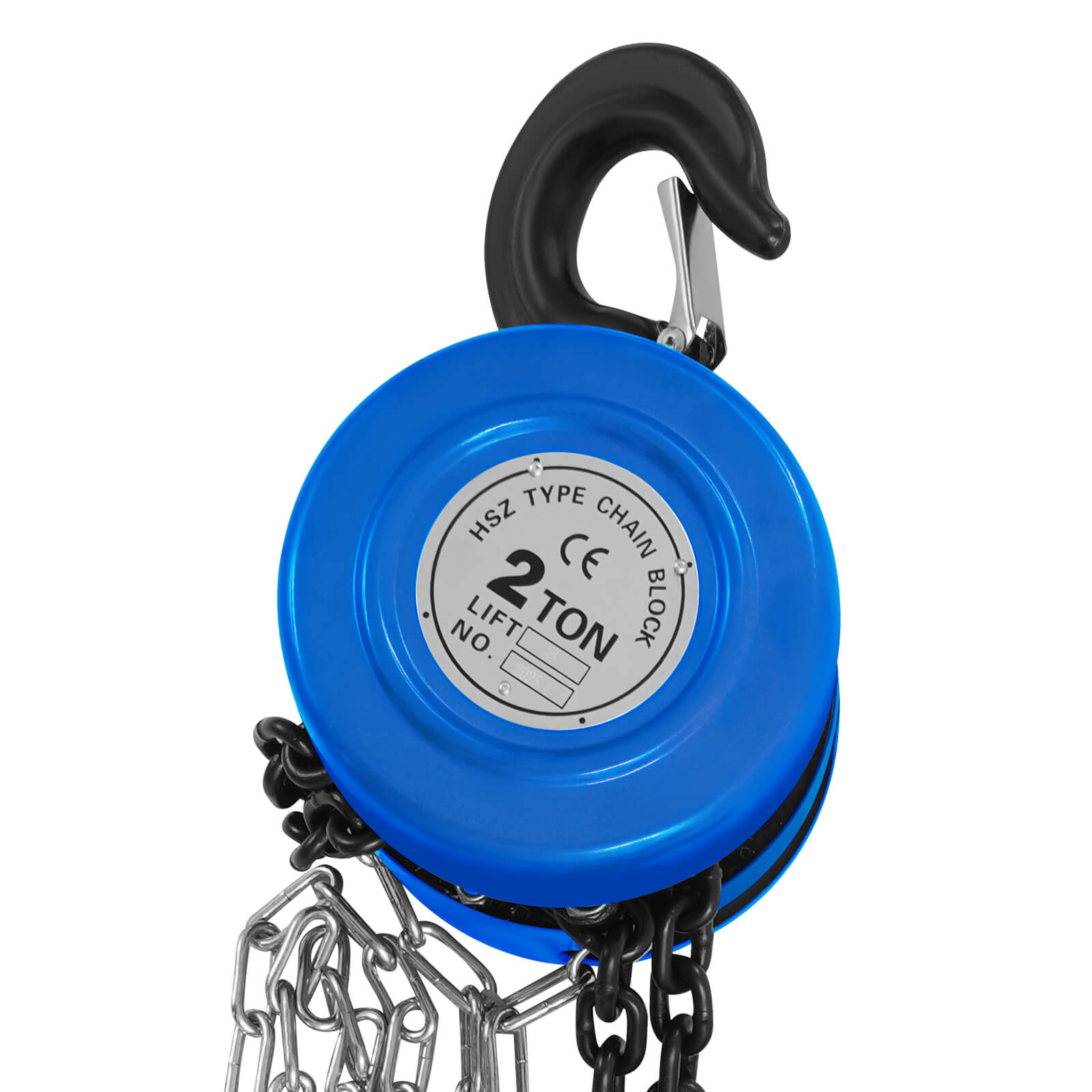 Blue 2T 3m Hand Chain Hoist, Manual Chain Hoist - 4409.25 lbs Capacity, Anti-Reverse Lock Blue 2T 3m Hand Chain Hoist, Manual Chain Hoist - 4409.25 lbs Capacity, Anti-Reverse Lock