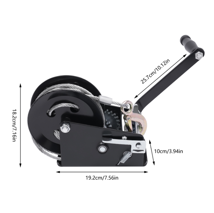 Professional Winch Manual Winch Three Gears 10m Wire Rope Suitable For Boat Trailers Trucks Mounted Onto Boats Trailers Pickup Trucks Professional Winch Manual Winch Three Gears 10m Wire Rope Suitable For Boat Trailers Trucks Mounted Onto Boats Trailers Pickup Trucks