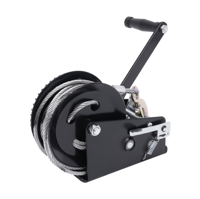 Professional Winch Manual Winch Three Gears 10m Wire Rope Suitable For Boat Trailers Trucks Mounted Onto Boats Trailers Pickup Trucks