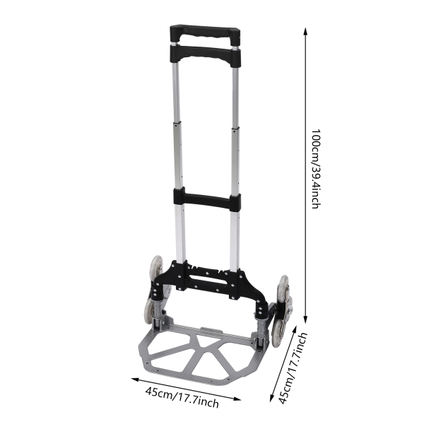 Folding Hand Cart Stair Climbing Cart 6 Wheels Folding Hand Cart Stainless Steel Stair Climbing Cart Folding Hand Cart Stair Climbing Cart 6 Wheels Folding Hand Cart Stainless Steel Stair Climbing Cart