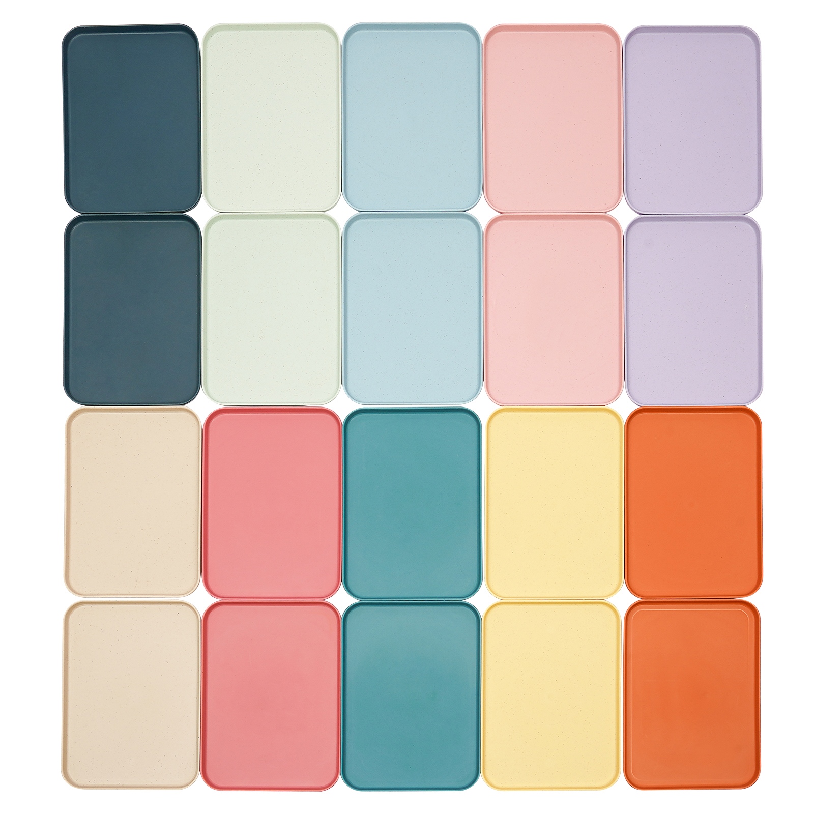 20 Pack 31 x 22 cm Plastic Tray, Plastic Fast Food Tray, Rectangular Dinner Tray, Non-slip Plastic Tray (12 x 9 Zoll) 20 Pack 31 x 22 cm Plastic Tray, Plastic Fast Food Tray, Rectangular Dinner Tray, Non-slip Plastic Tray (12 x 9 Zoll)