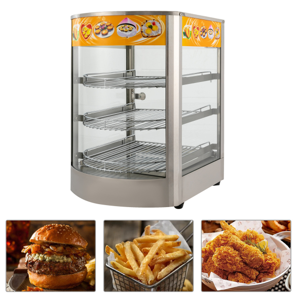 Commercial Heating Cabinet Desktop Heating Cabinet Three-level Electric Heating Cabinet For Canteens Bakeries Cafes Fast Food Restaurants