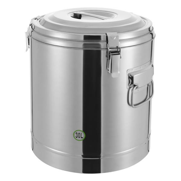 Isothermal bucket, Isothermal soup container, Isothermal soup carrier, Capacity: 30L, 34.5*38.5cm, Silver Isothermal bucket, Isothermal soup container, Isothermal soup carrier, Capacity: 30L, 34.5*38.5cm, Silver
