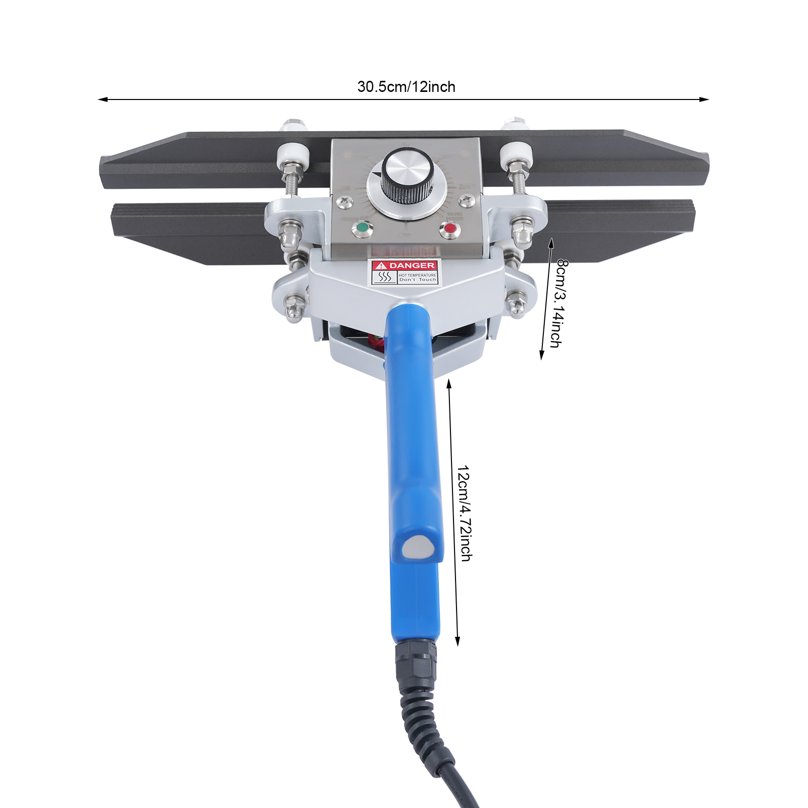12in Sealing Machine, Portable Heat Sealer, Portable Hand Held Crimp Sealer - Blue