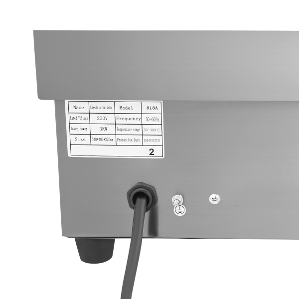 Electric grill 55*43*24cm (fully flat + two shovels and two brushes)