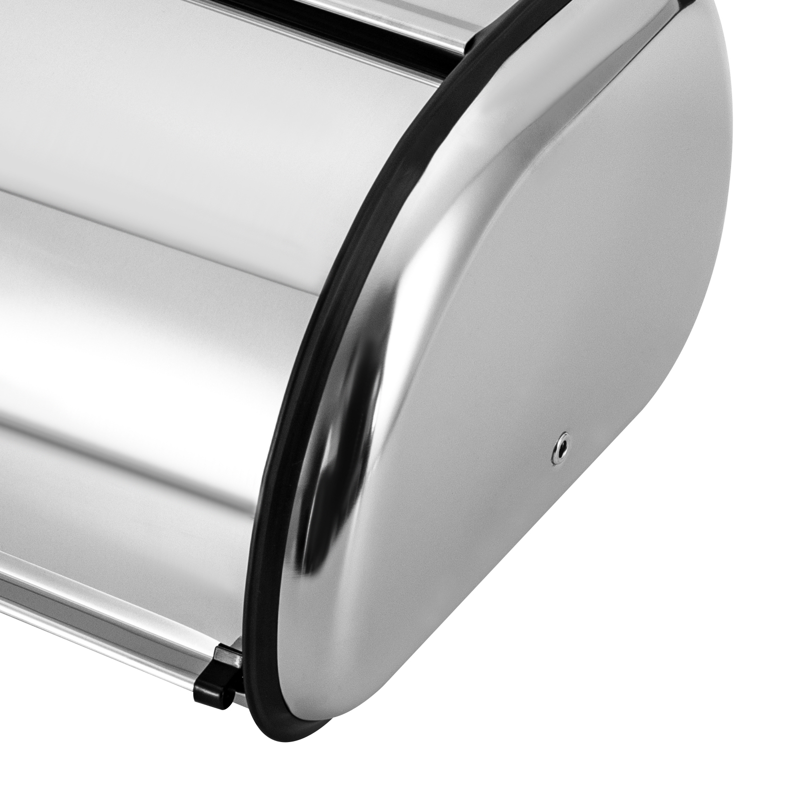 Stainless Steel Bread Box for Kitchen Countertop, Stainless Steel Bread Storage Container with Roll-up Lid and Clear Window Stainless Steel Bread Box for Kitchen Countertop, Stainless Steel Bread Storage Container with Roll-up Lid and Clear Window