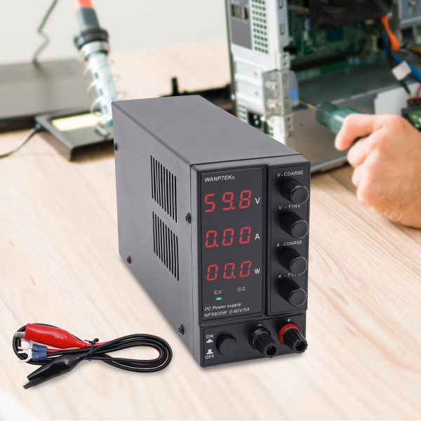 NPS605W Regulated Power Supply Euro Plug for Labs Schools Maintenance Electrolysis Electroplating Brush Plating Bulb Testing Black NPS605W Regulated Power Supply Euro Plug for Labs Schools Maintenance Electrolysis Electroplating Brush Plating Bulb Testing Black
