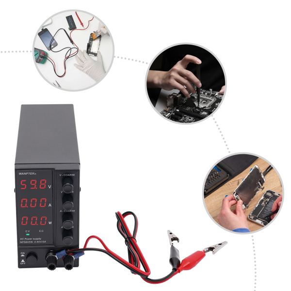NPS605W Regulated Power Supply Euro Plug for Labs Schools Maintenance Electrolysis Electroplating Brush Plating Bulb Testing Black NPS605W Regulated Power Supply Euro Plug for Labs Schools Maintenance Electrolysis Electroplating Brush Plating Bulb Testing Black