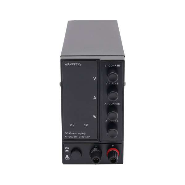 NPS605W Regulated Power Supply Euro Plug for Labs Schools Maintenance Electrolysis Electroplating Brush Plating Bulb Testing Black