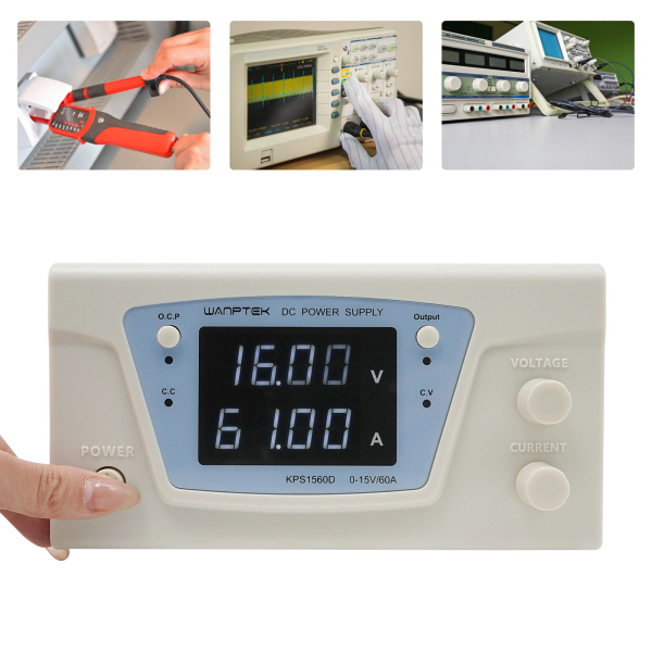 0-15V 0-60A Adjustable DC Power Supply Laboratory Power Supply Programmable Power Supply with Storage Function for Development Experiments
