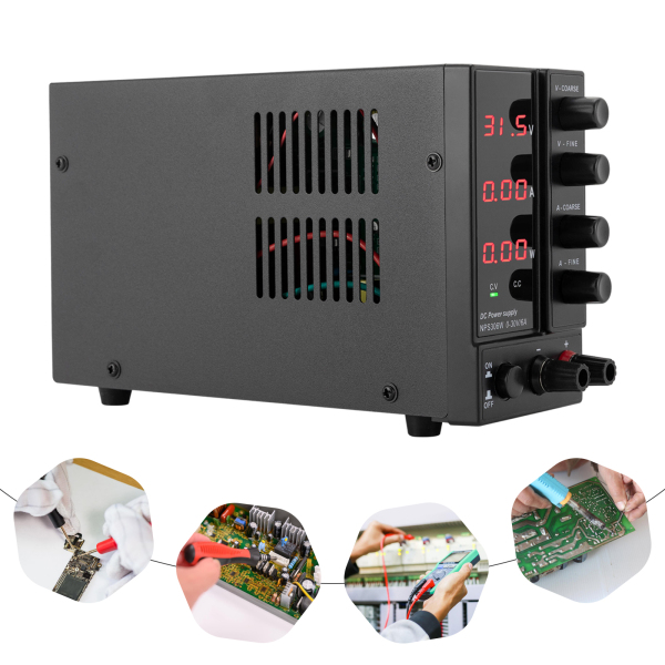 Laboratory Power Supply 0-30V 0-6A DC Adjustable Power Supply Stabilised Digital Display Laboratory Power Supply Power Supply Current Meter