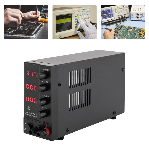Laboratory Power Supply 0-30V 0-6A DC Adjustable Power Supply Stabilised Digital Display Laboratory Power Supply Power Supply Current Meter