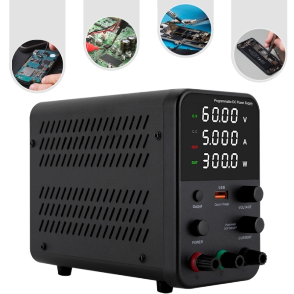 0-60V 0-5A DC Laboratory Power Supply With 4-digit LED Display Adjustable VIA USB Suitable For Maintenance And Production Lines 0-60V 0-5A DC Laboratory Power Supply With 4-digit LED Display Adjustable VIA USB Suitable For Maintenance And Production Lines