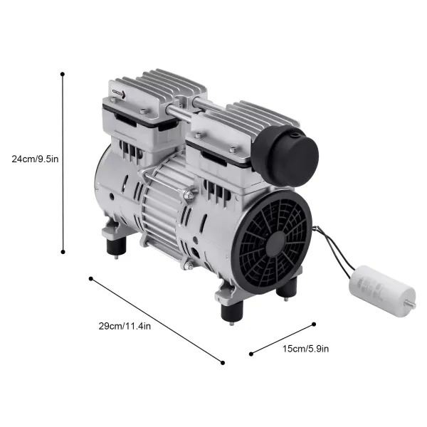 Vacuum Pump Oil-Free Air Compressor 500W Vacuum Pump Compressor