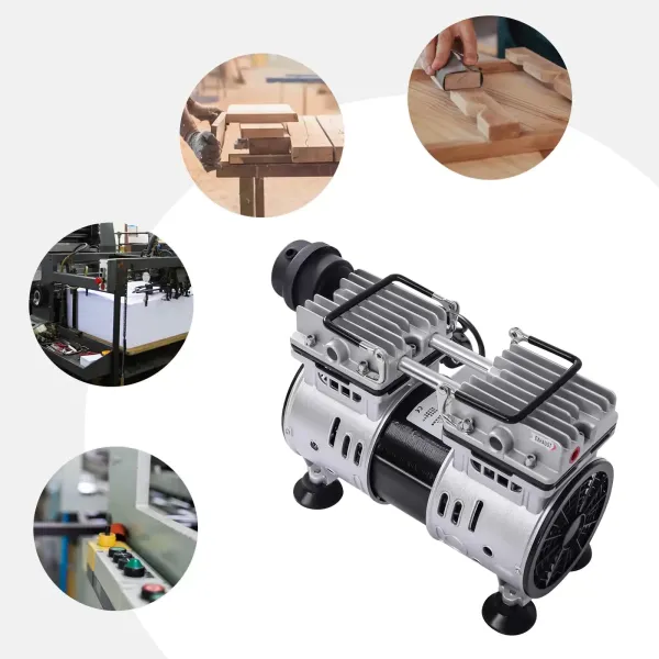 Oil-Free Laboratory Vacuum Pump 1440 RPM Vacuum Pump with Muffler for Food Processing Machinery Packaging Machines