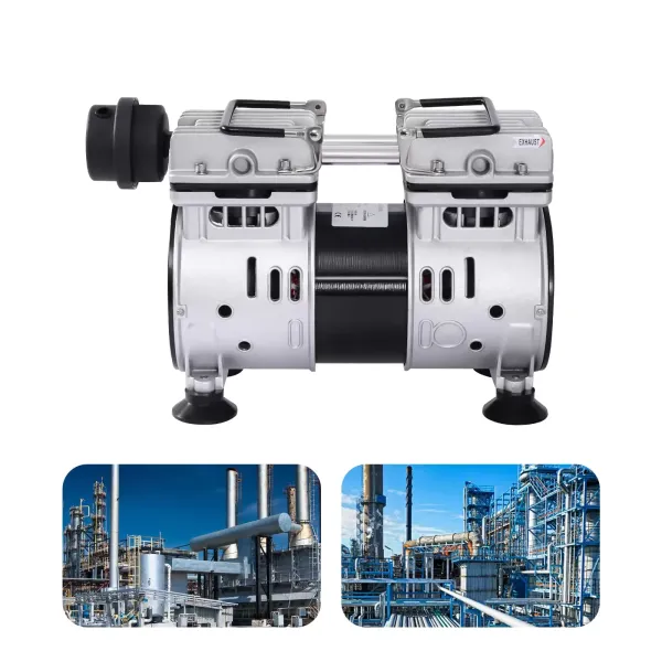 Oil-Free Laboratory Vacuum Pump 1440 RPM Vacuum Pump with Muffler for Food Processing Machinery Packaging Machines
