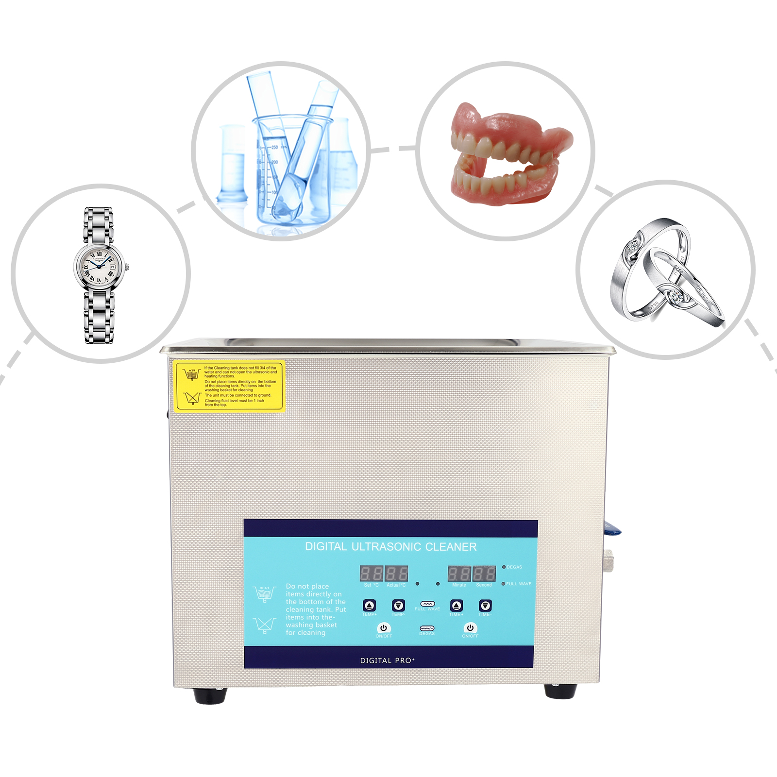 Professional Ultrasonic Cleaner with Heating Basket Digital Timer Ultrasonic Heater 15L 220V Used In Homes Laboratories Professional Ultrasonic Cleaner with Heating Basket Digital Timer Ultrasonic Heater 15L 220V Used In Homes Laboratories
