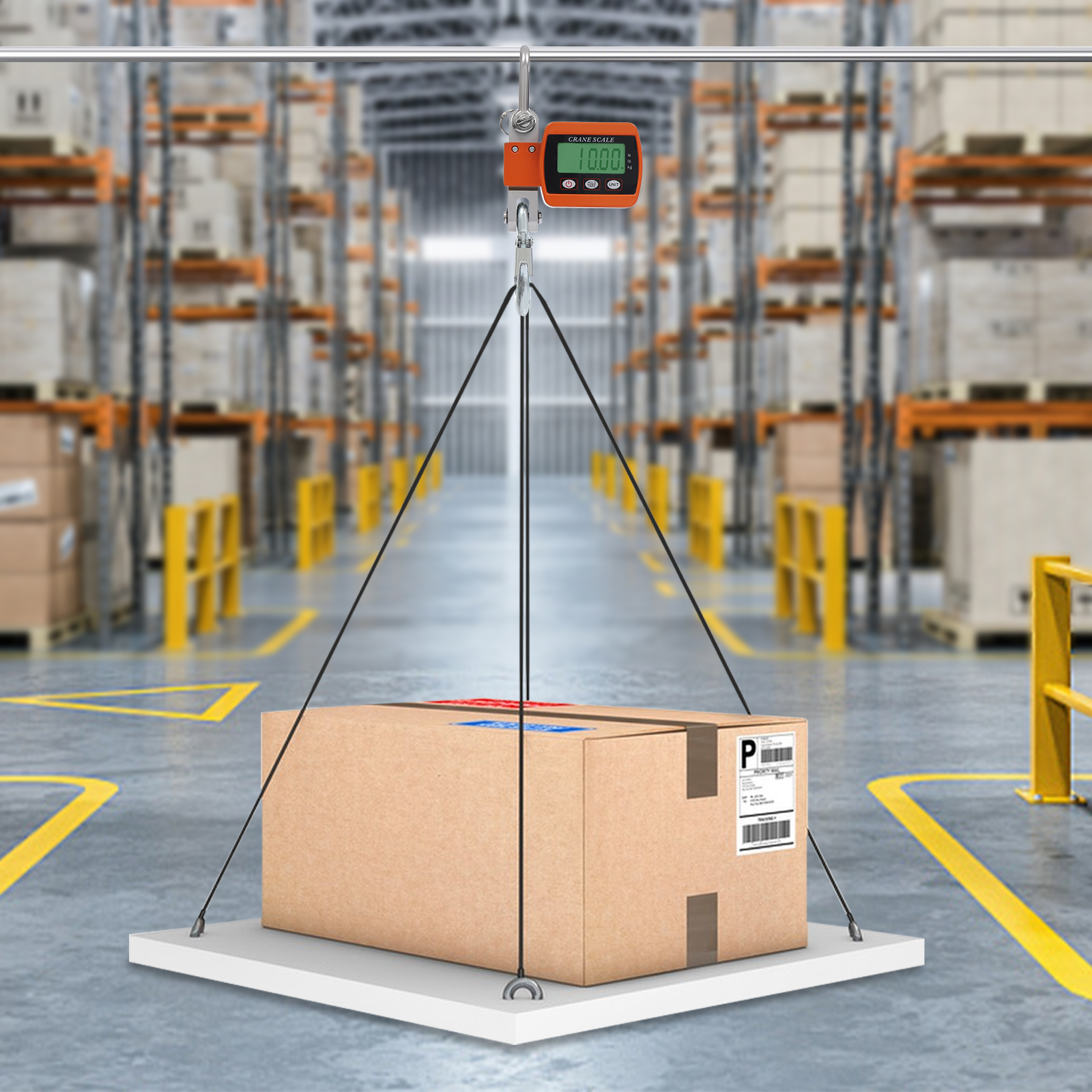 Digital crane scale, Portable mini crane scale, Hanging crane scale, Load capacity: 0.05-500kg, 22*8*5cm, Orange Digital crane scale, Portable mini crane scale, Hanging crane scale, Load capacity: 0.05-500kg, 22*8*5cm, Orange