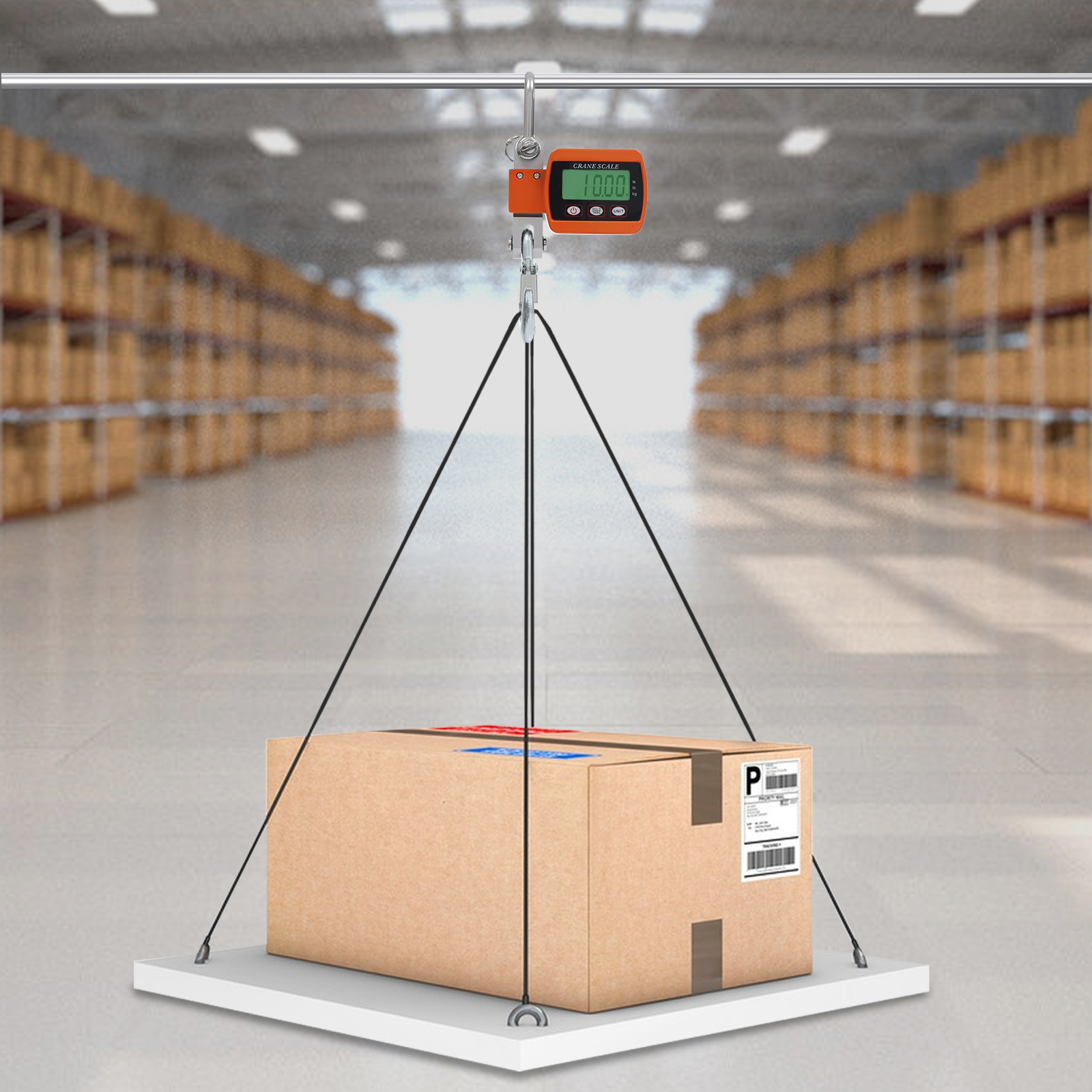 Digital crane scale, Portable mini crane scale, Hanging crane scale, Load capacity: 0.05-500kg, 22*8*5cm, Orange Digital crane scale, Portable mini crane scale, Hanging crane scale, Load capacity: 0.05-500kg, 22*8*5cm, Orange