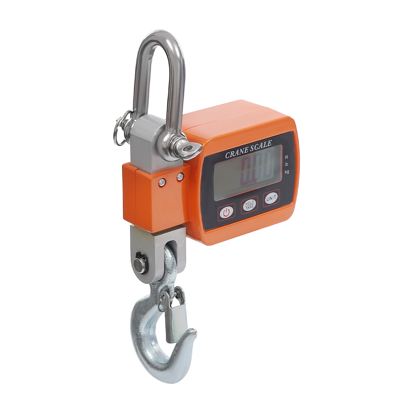 Digital crane scale, Portable mini crane scale, Hanging crane scale, Load capacity: 0.05-500kg, 22*8*5cm, Orange Digital crane scale, Portable mini crane scale, Hanging crane scale, Load capacity: 0.05-500kg, 22*8*5cm, Orange