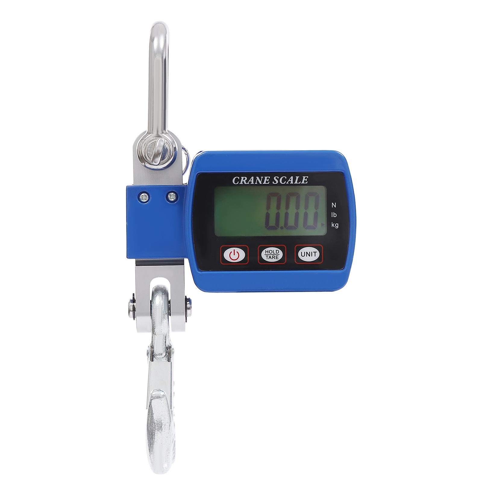 Digital crane scale, Portable mini crane scale, Hanging crane scale, Load capacity: 0.05-500kg, 22*8*5cm, Blue