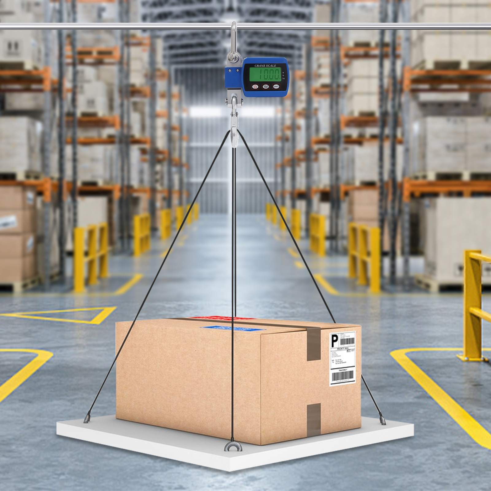 Digital crane scale, Portable mini crane scale, Hanging crane scale, Load capacity: 0.05-500kg, 22*8*5cm, Blue Digital crane scale, Portable mini crane scale, Hanging crane scale, Load capacity: 0.05-500kg, 22*8*5cm, Blue