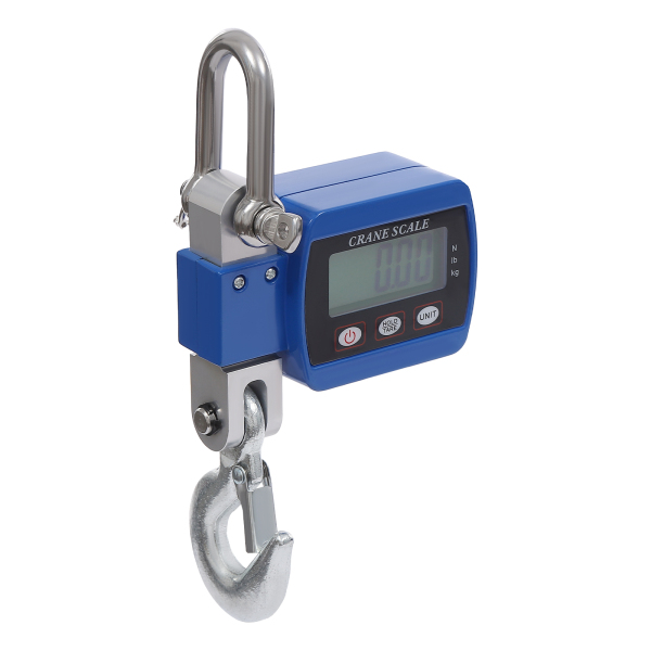 Digital crane scale, Portable mini crane scale, Hanging crane scale, Load capacity: 0.05-500kg, 22*8*5cm, Blue