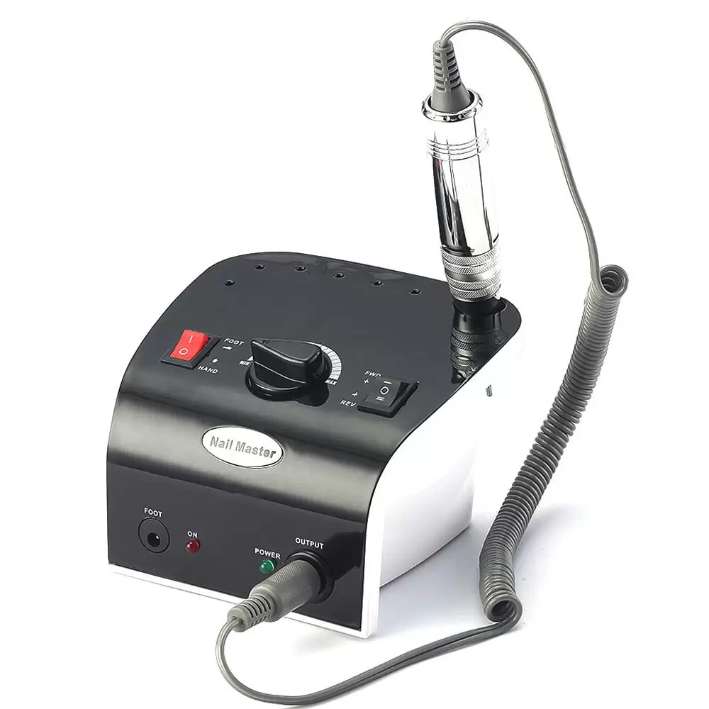 Electric Nail Drill 35000 RPM For Manicure and Nail Art Fast Heat Distribution with 4 Nail Drill Bits Long Service Life for Right-handed or Left-handed Users