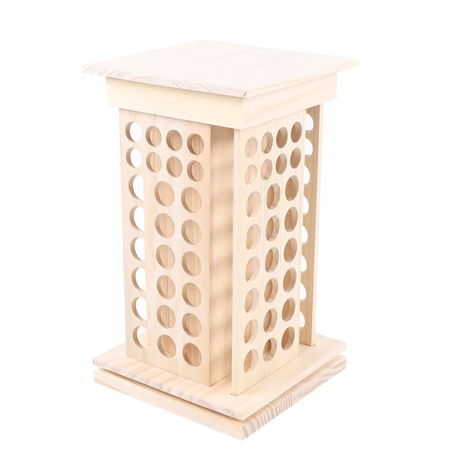 Essential Oil Storage Rack - 104 Compartments - For Displaying and Organizing - 8 Tiers - Wooden