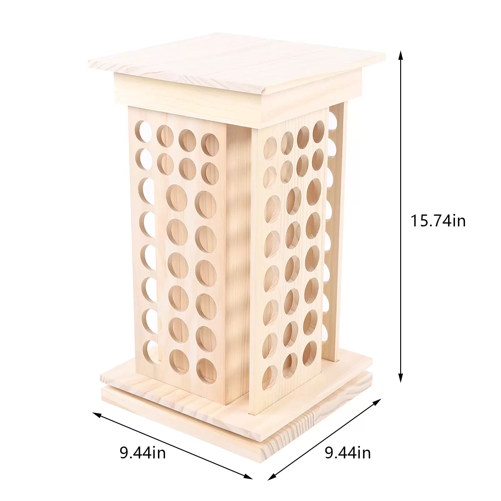 Essential Oil Storage Rack - 104 Compartments - For Displaying and Organizing - 8 Tiers - Wooden Essential Oil Storage Rack - 104 Compartments - For Displaying and Organizing - 8 Tiers - Wooden