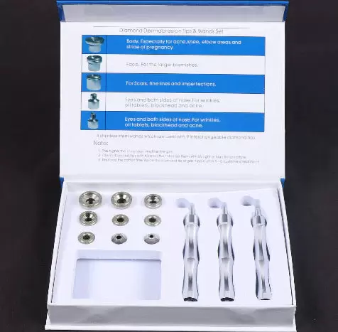 Diamond dermabrasion machine for skin rejuvenation for home and salon
